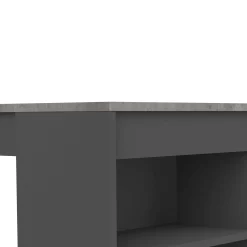 Bartable Aravis 115x50 mit Stauraum - Schwarz/Beton