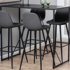Bartable Dover 120x60cm - schwarz