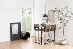 Bartable Dover 120x60cm - schwarz