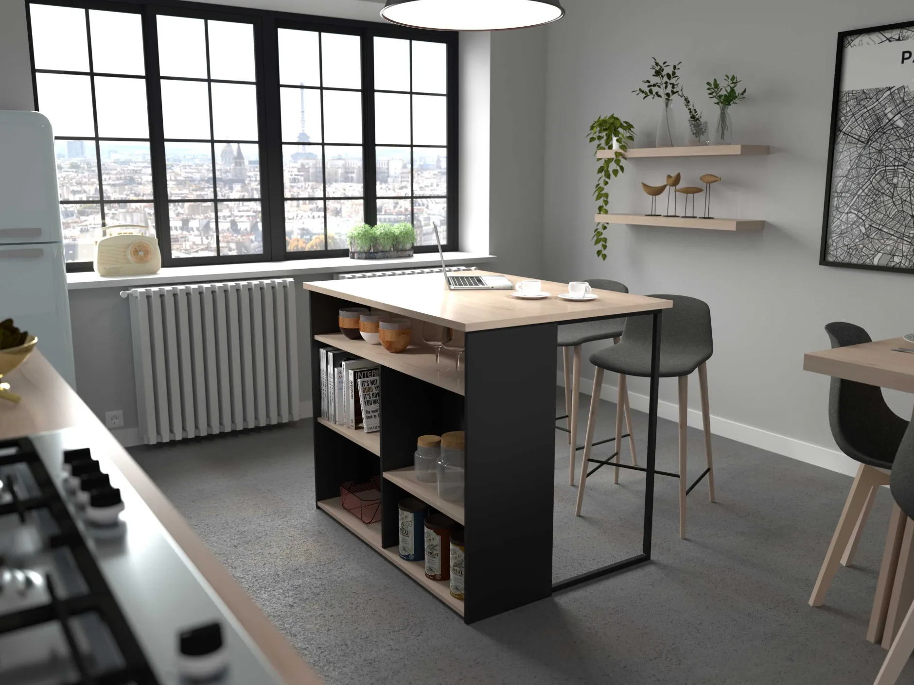 Bartisch Liantis | 109 x 80 x 90 cm | Artisan Oak Design