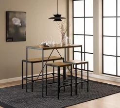 Bartisch-Set Bahamas | Bartisch, Bank und zwei Barhocker | Oak Design