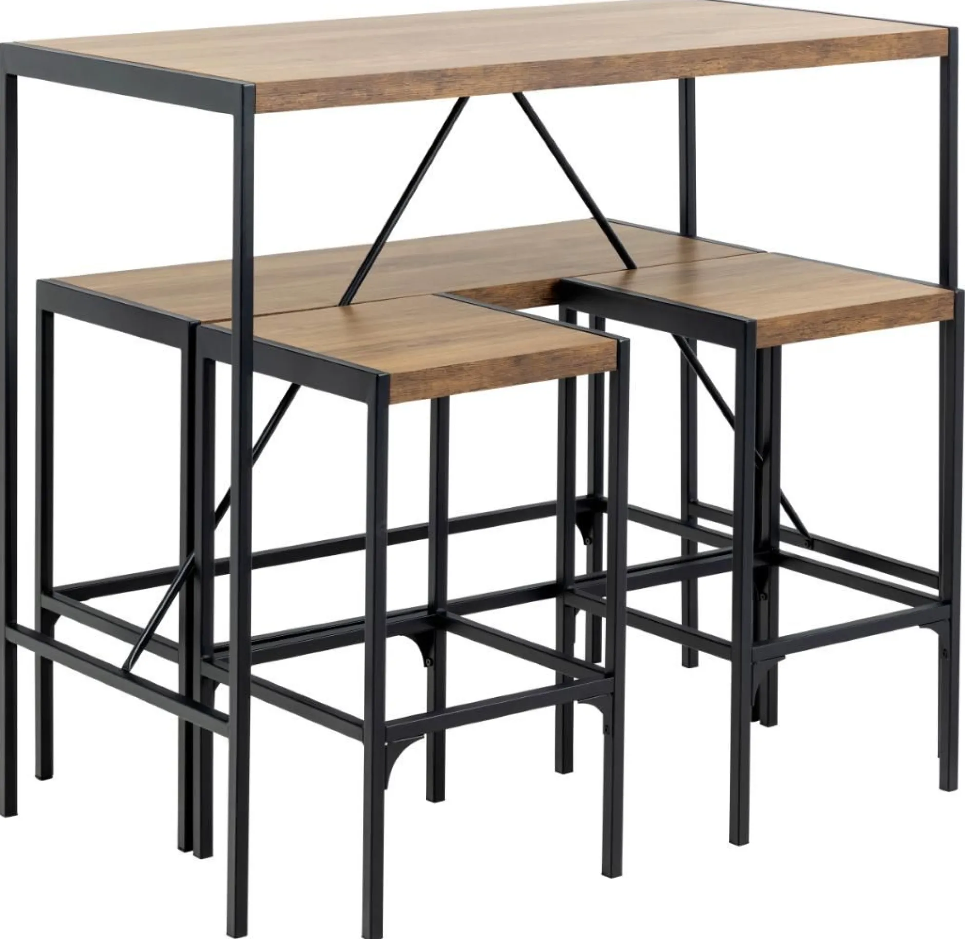 Bartisch-Set Bahamas | Bartisch, Bank und zwei Barhocker | Oak Design