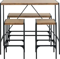 Bartisch-Set Bahamas | Bartisch, Bank und zwei Barhocker | Oak Design