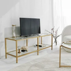 Basic T TV-Ständer | METALLRAHMEN | Gold