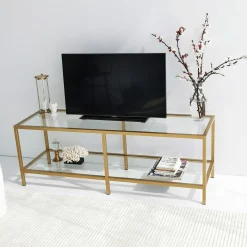 Basic T TV-Ständer | METALLRAHMEN | Gold