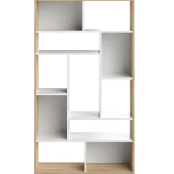 Bücherregal Bangkok - Eiche/Weiß