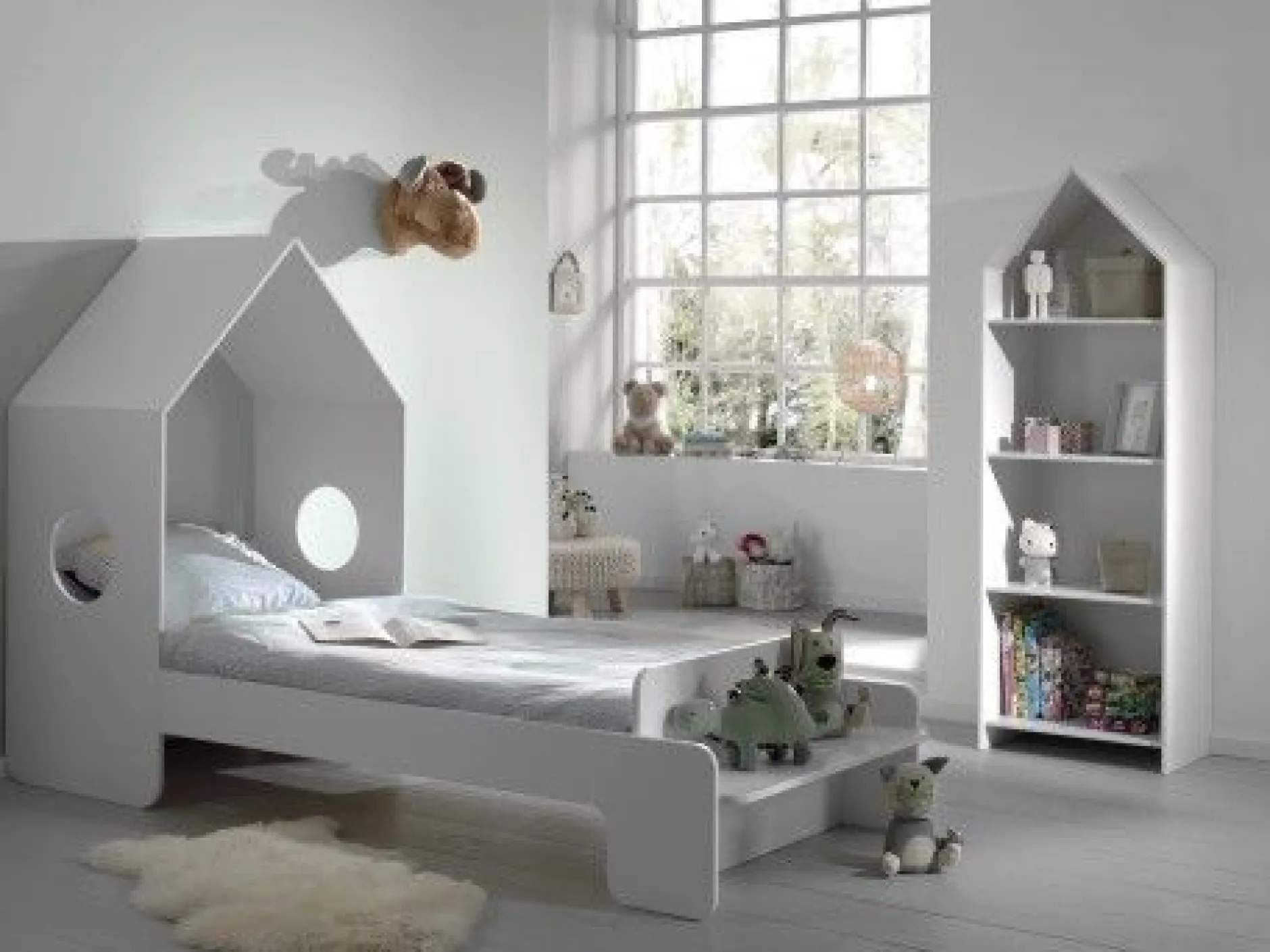 Bücherregal Casami House - weiß