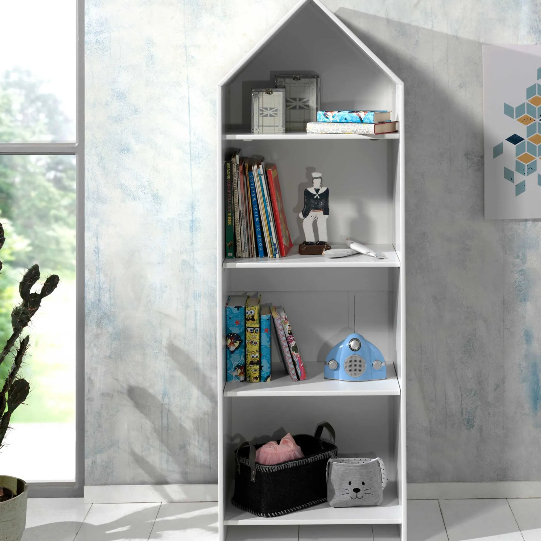 Bücherregal Casami House - weiß