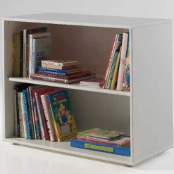 Bücherregal Charlotte niedrig - weiß
