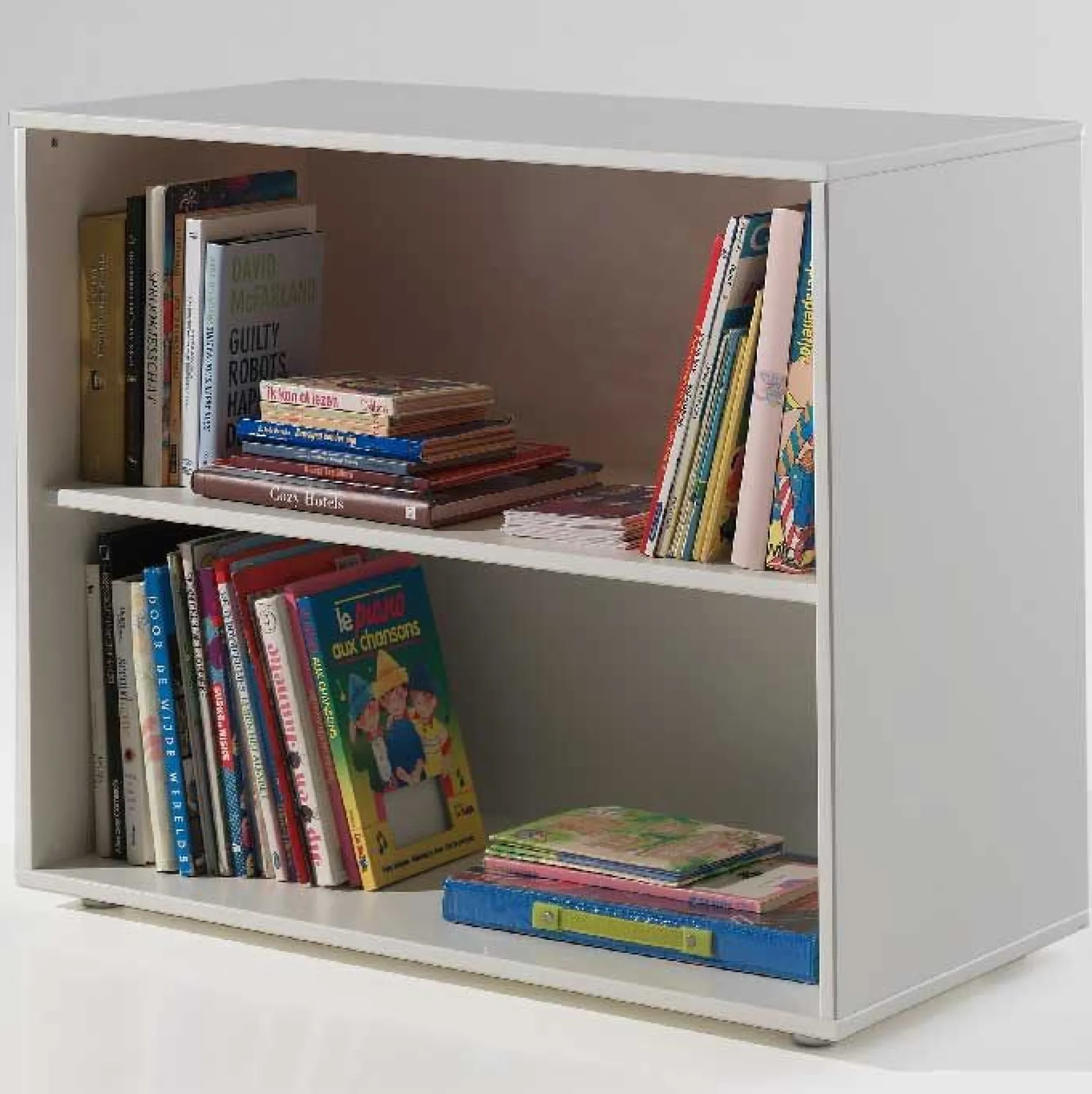 Bücherregal Charlotte niedrig - weiß