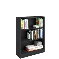 Bücherregal Hobby 104 cm-2 Fachböden-schwarz