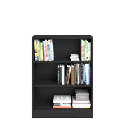 Bücherregal Hobby 104 cm-2 Fachböden-schwarz