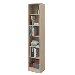 Bücherregal Hobby Länge 41 cm-5 Fachböden Eiche