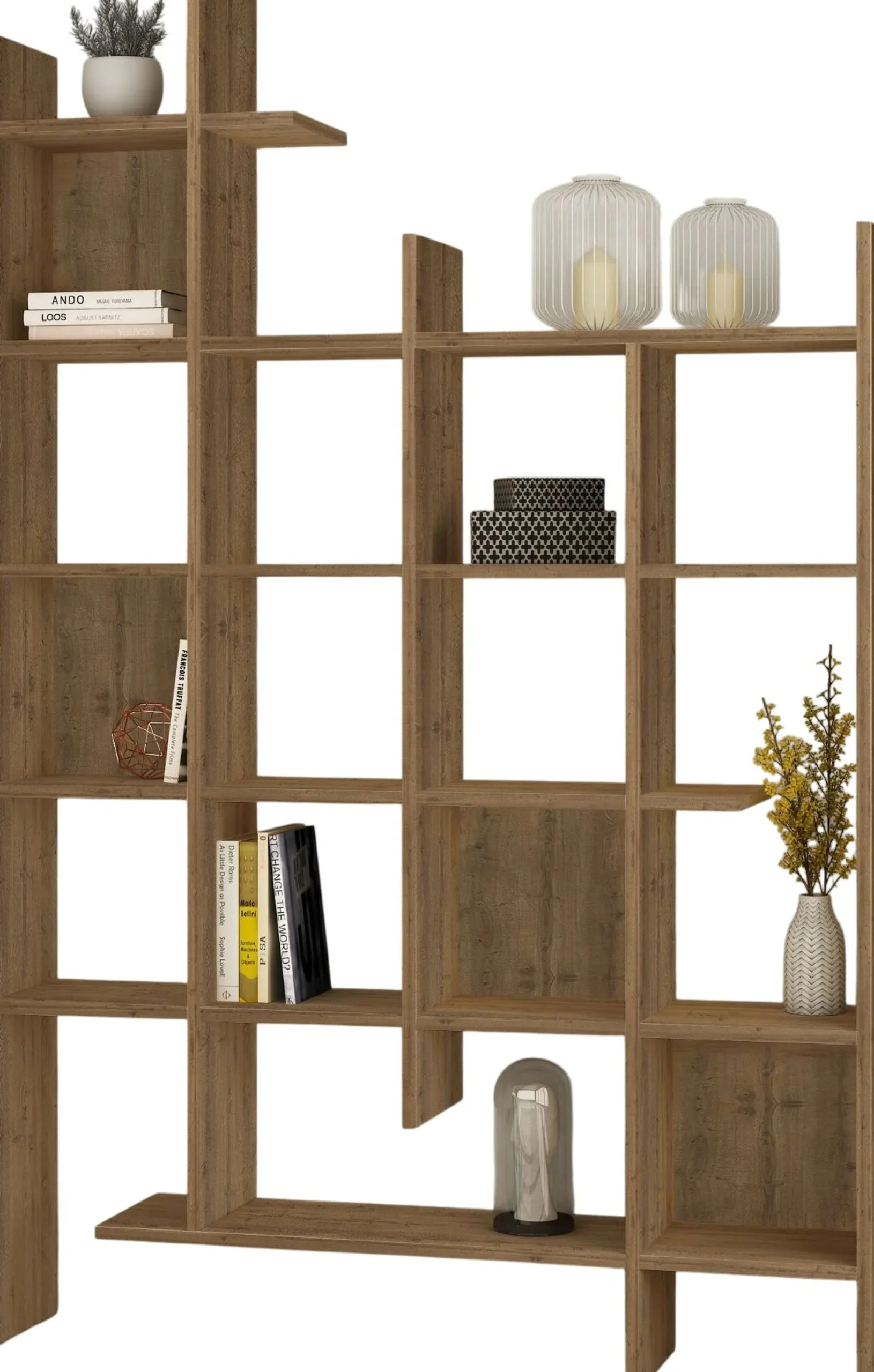 Bücherregal Manco - 100% MELAMINE - Hethitisch - 122 x 188 x 25,5 cm