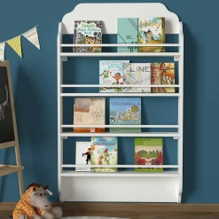 Bücherregal Montessori - 80x12x132cm - weiß