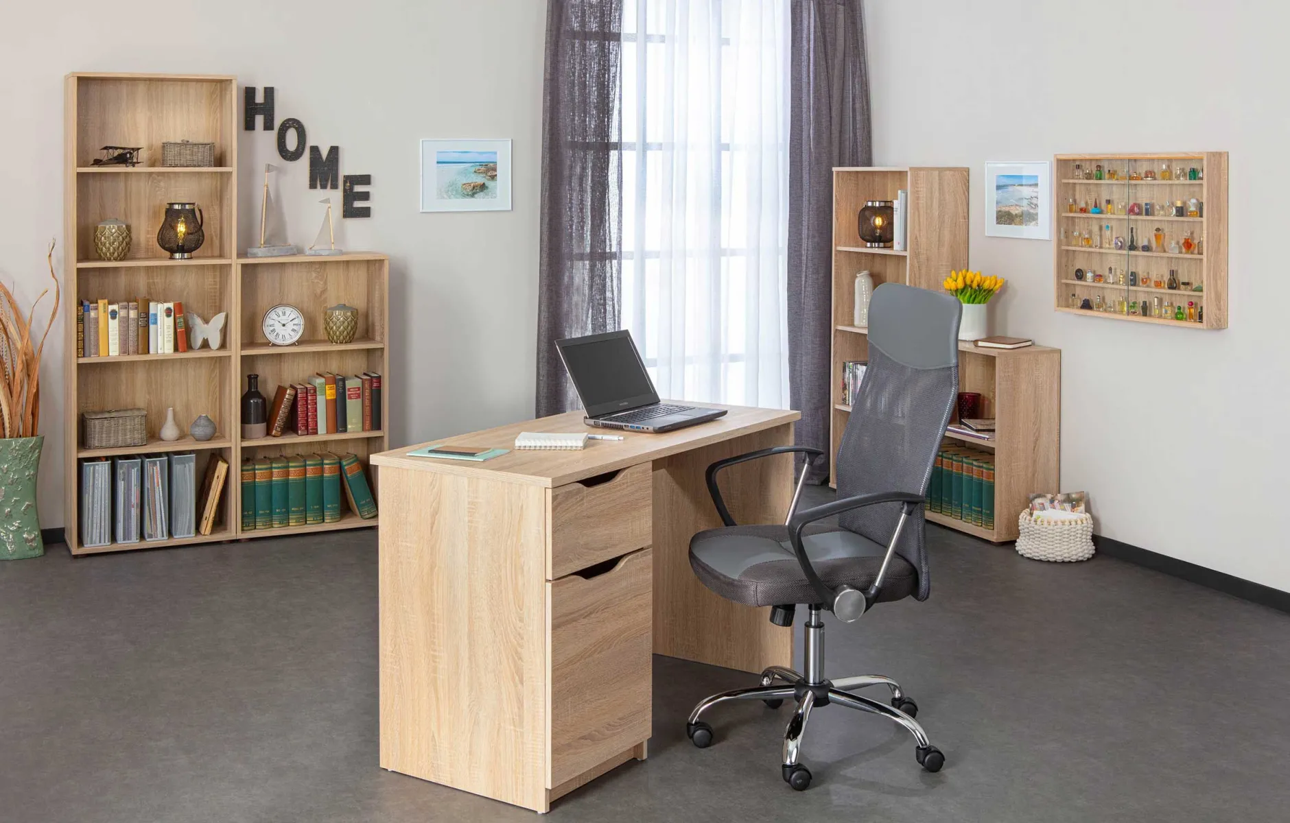 Bücherregal Parini 4 Fächer - Eiche