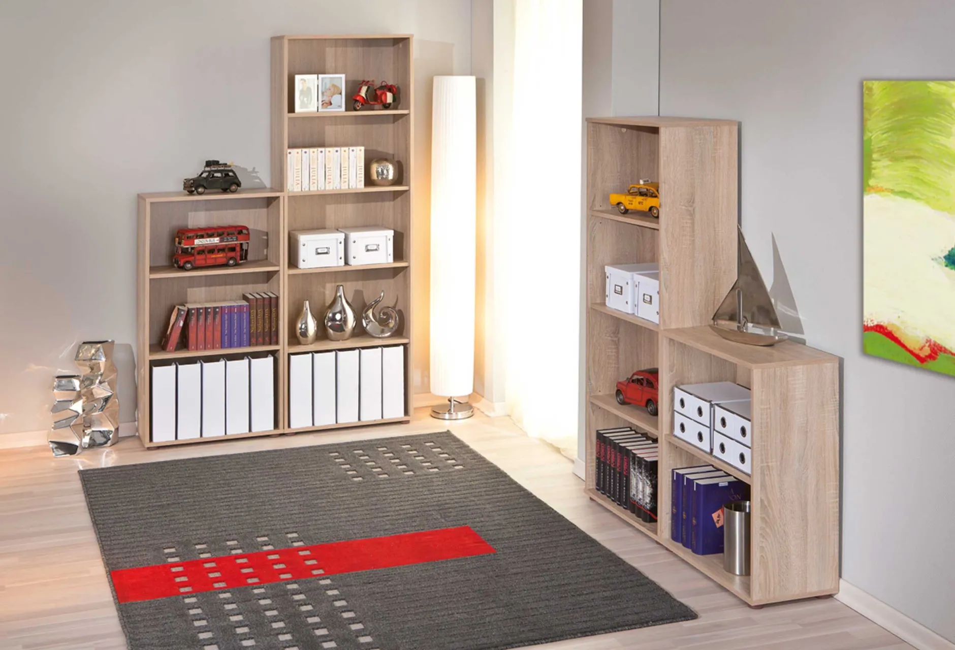 Bücherregal Parini 5 Fächer - Eiche