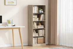 Bücherregal Stacy 55 cm 4 Fachböden-sonoma Eiche
