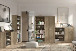 Bücherregal Stacy 55 cm 5 Fachböden-sonoma Eiche