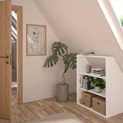 Bücherregal Under - 91x50x110cm - weiß