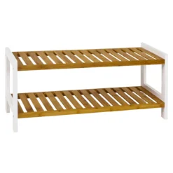 Beistellregal Bethany - 70x26x34 cm - Bambus/MDF