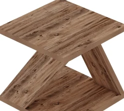 Beistelltisch Albeni - 100% MELAMINE - Atlantische Kiefer - 29,6 x 54,2 x 29,6 cm
