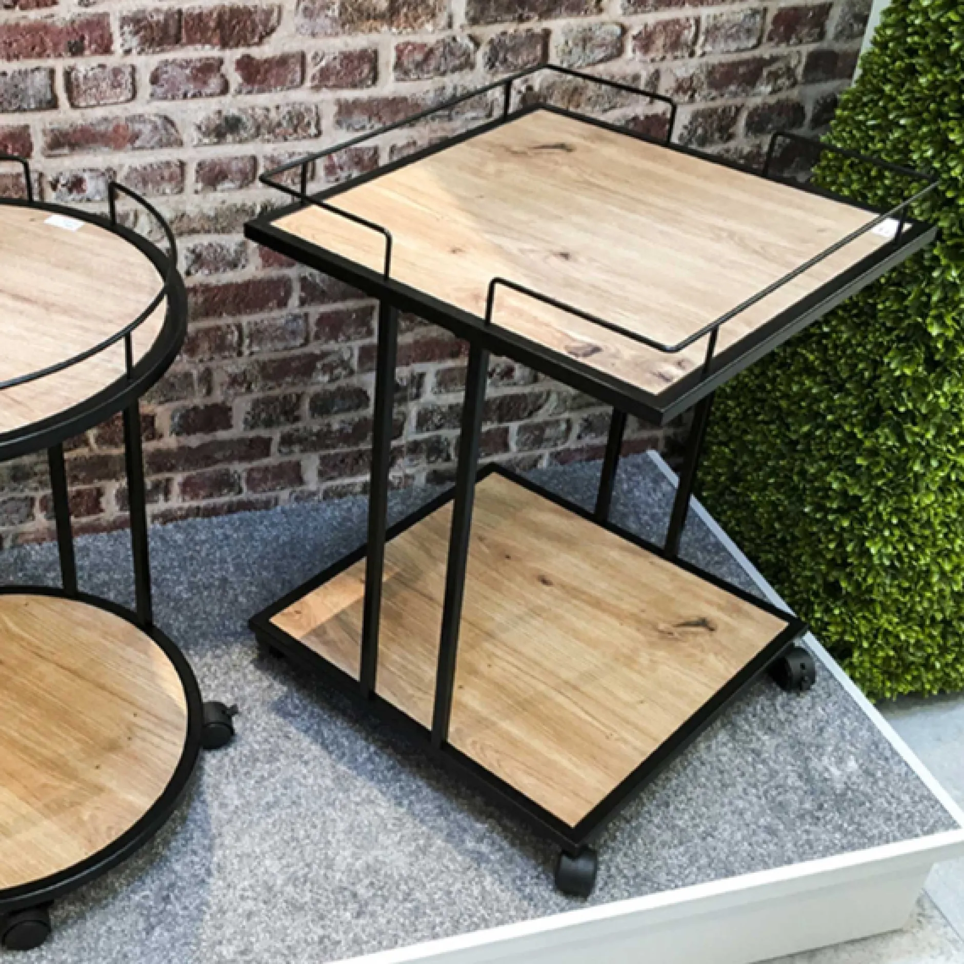 Beistelltisch Berenice - 45x45x60 cm - MDF/Stahl