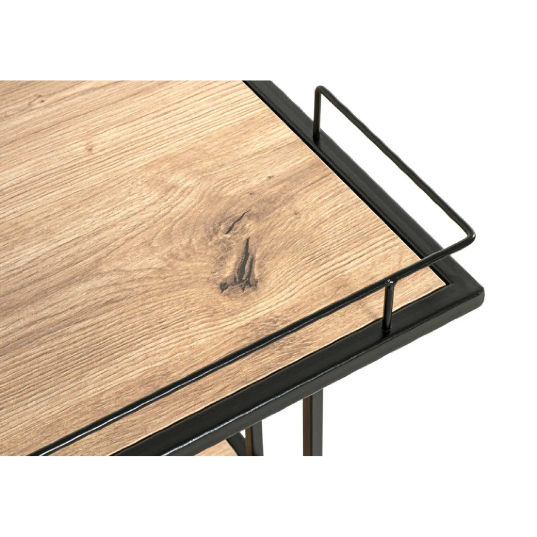 Beistelltisch Berenice - 45x45x60 cm - MDF/Stahl