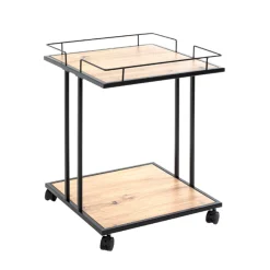 Beistelltisch Berenice - 45x45x60 cm - MDF/Stahl