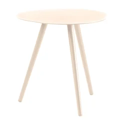 Beistelltisch Burnie Aluminium Beige Ø48x48cm Gescova