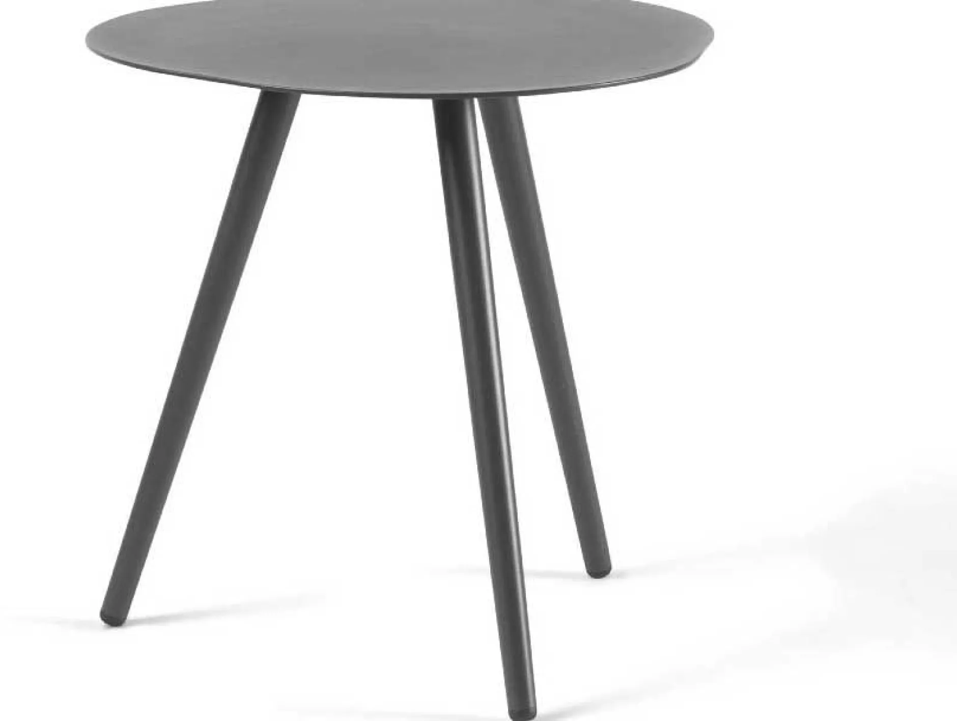 Beistelltisch Burnie Aluminium grau - Gartenmöbel - 45x45x50cm