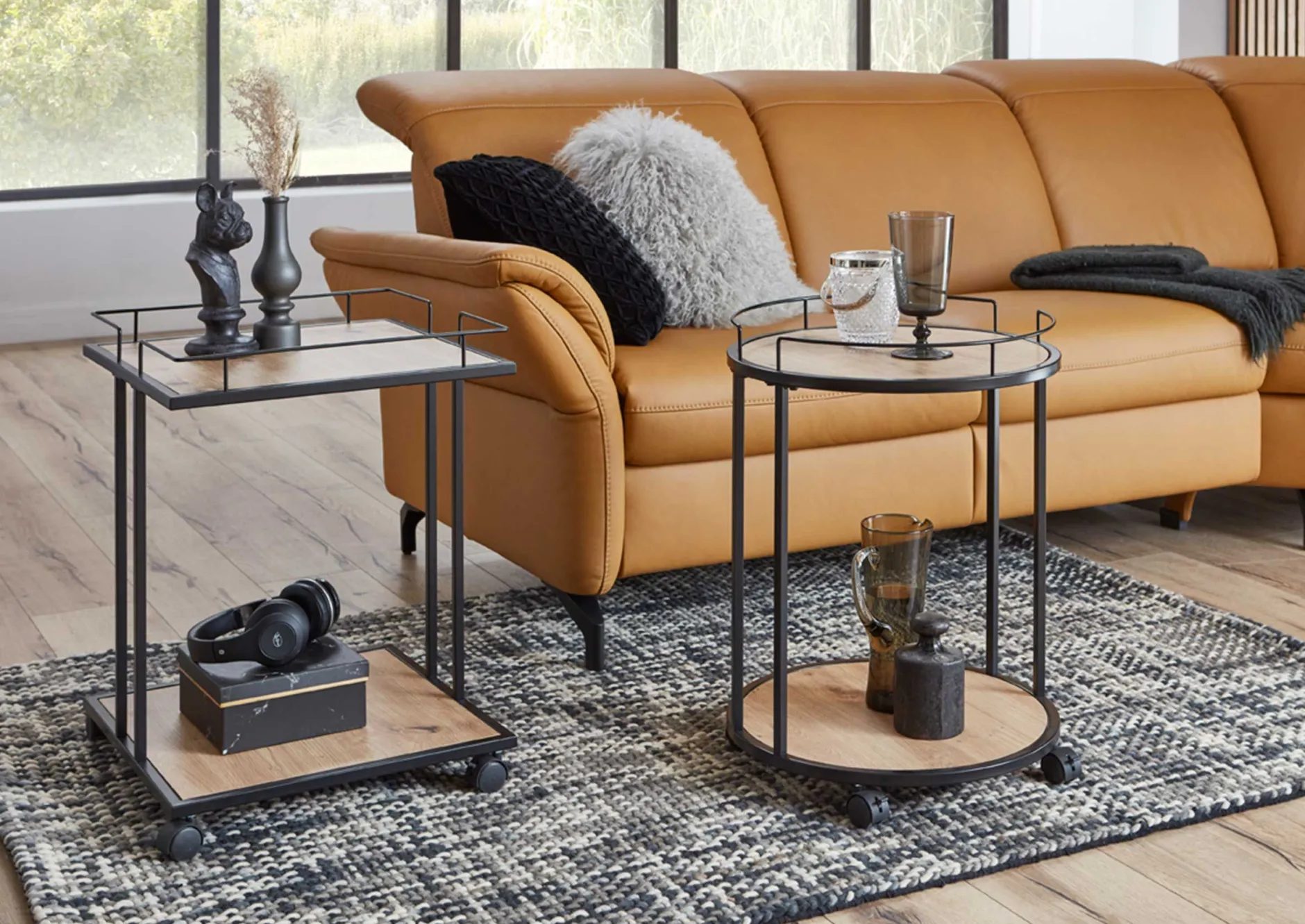Beistelltisch | Ø45 cm x 60 cm | Eiche Design
