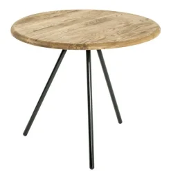 Beistelltisch | Ø50 cm x 43 cm | Eiche massiv