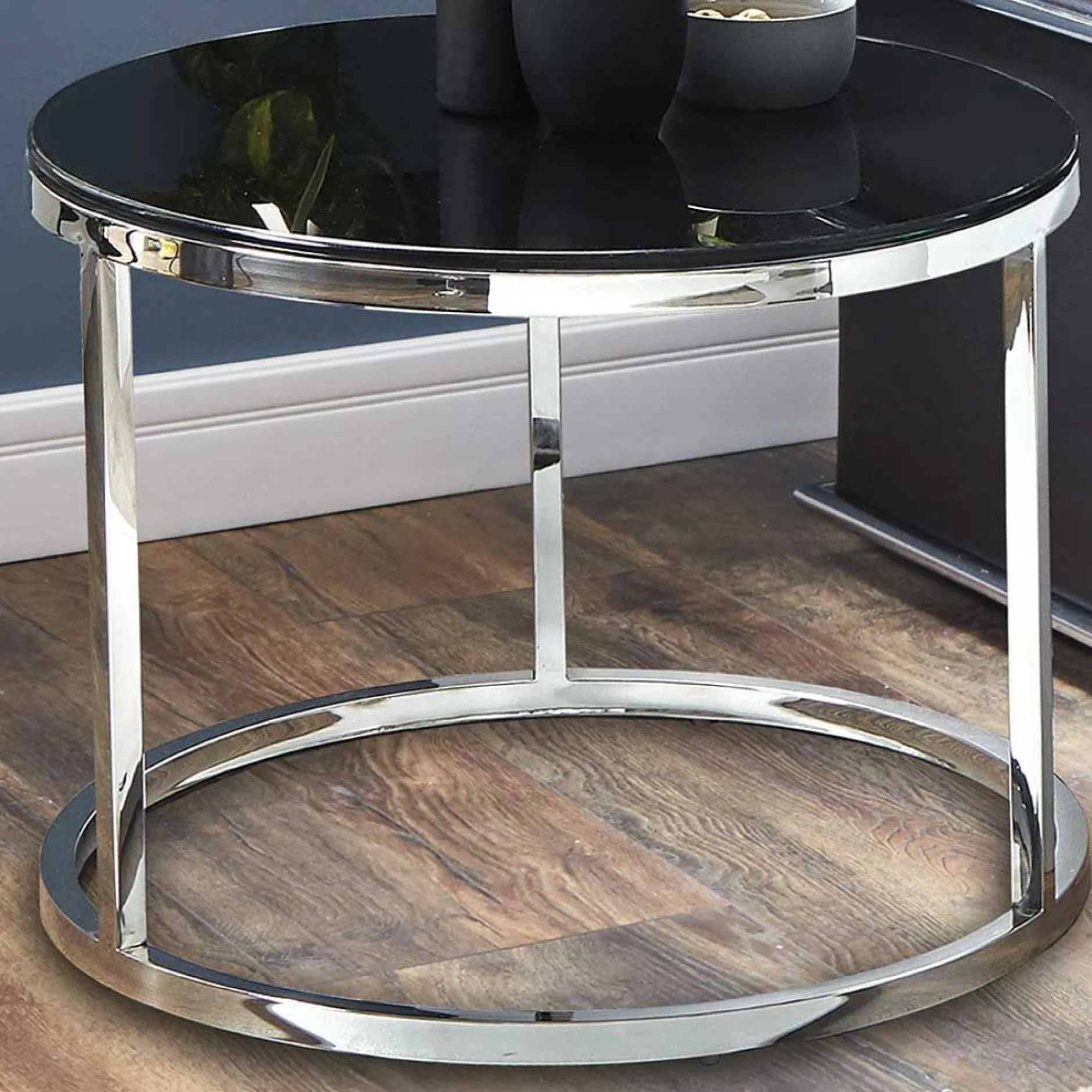 Beistelltisch | Ø60 cm x 36 cm | Schwarz