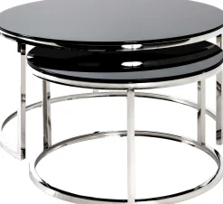Beistelltisch | Ø60 cm x 36 cm | Schwarz