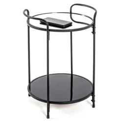 Beistelltisch | Ø37 cm x 50 cm | Schwarz