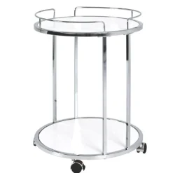 Beistelltisch | Ø45 cm x 60 cm | Weiß