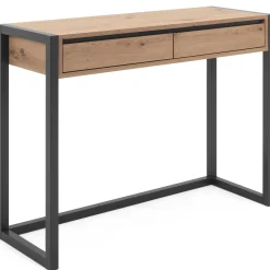 Beistelltisch Damon 100cm 2 Schubladen - Eiche/anthrazit