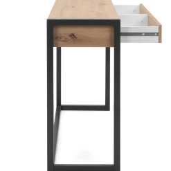 Beistelltisch Damon 100cm 2 Schubladen - Eiche/anthrazit