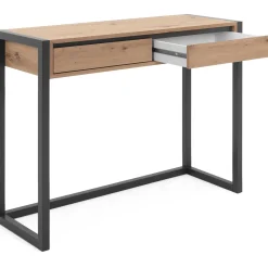 Beistelltisch Damon 100cm 2 Schubladen - Eiche/anthrazit