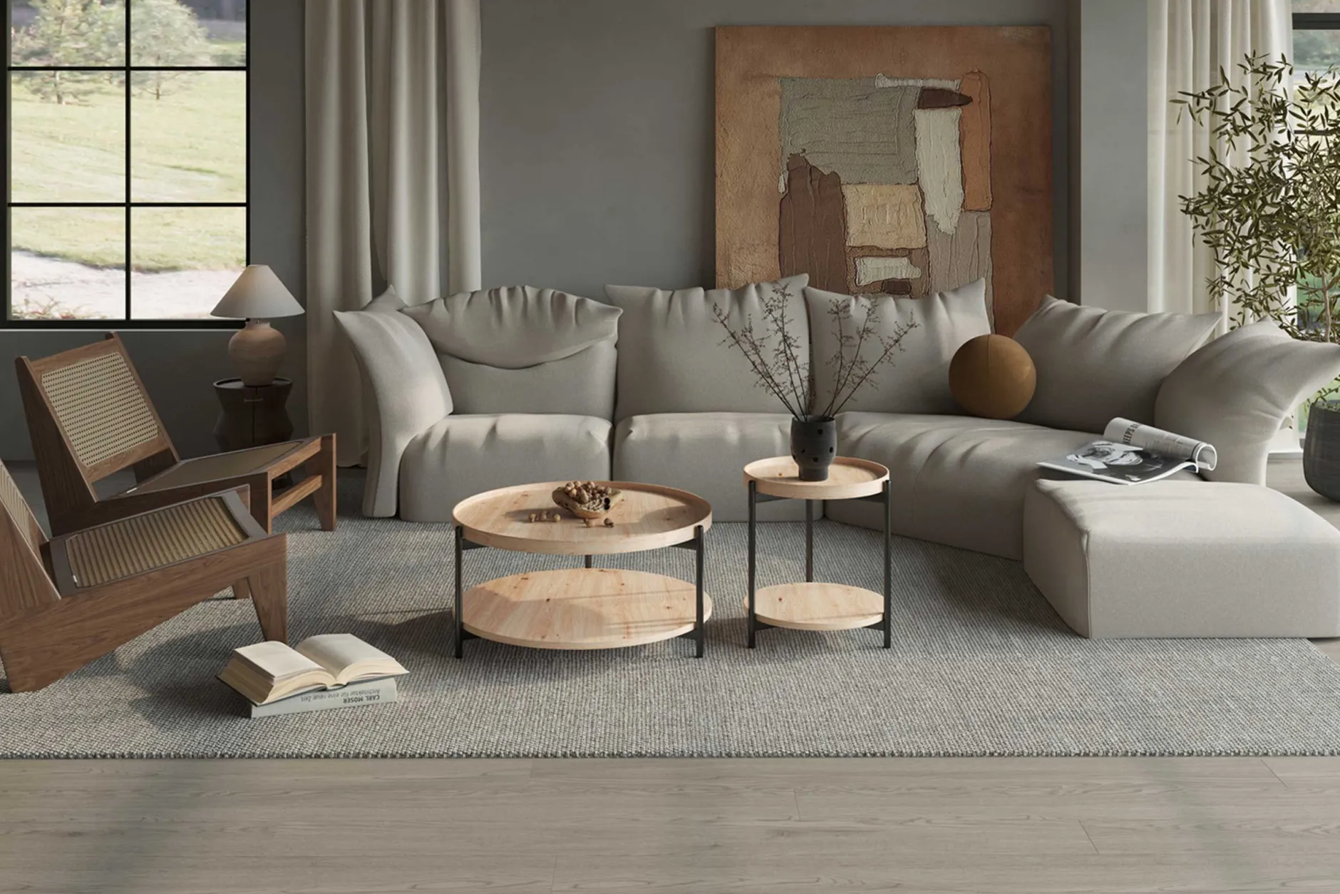 Beistelltisch Davina | Ø45 x 55 cm | Old Oak Design