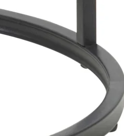 Beistelltisch Dover ø40cm - schwarz/Wildeiche