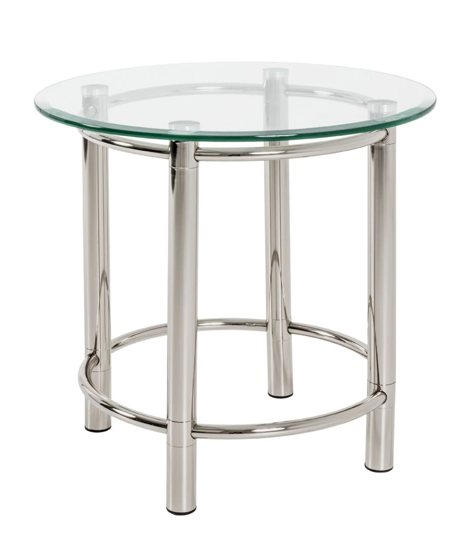 Beistelltisch Heiko - Glas/Chrom