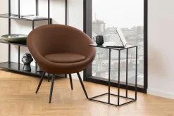 Beistelltisch Infinity 43x35 cm - schwarzer Marmor