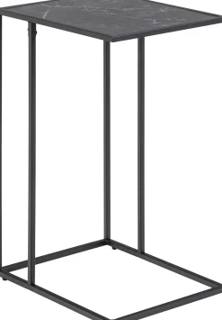 Beistelltisch Infinity 43x35 cm - schwarzer Marmor
