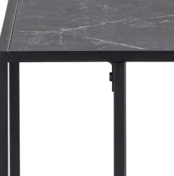 Beistelltisch Infinity 43x35 cm - schwarzer Marmor