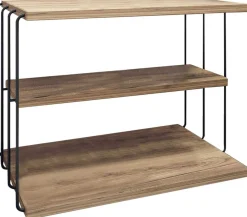 Beistelltisch Lifon - 100% MELAMINE - Atlantische Kiefer - 50 x 33 x 40 cm
