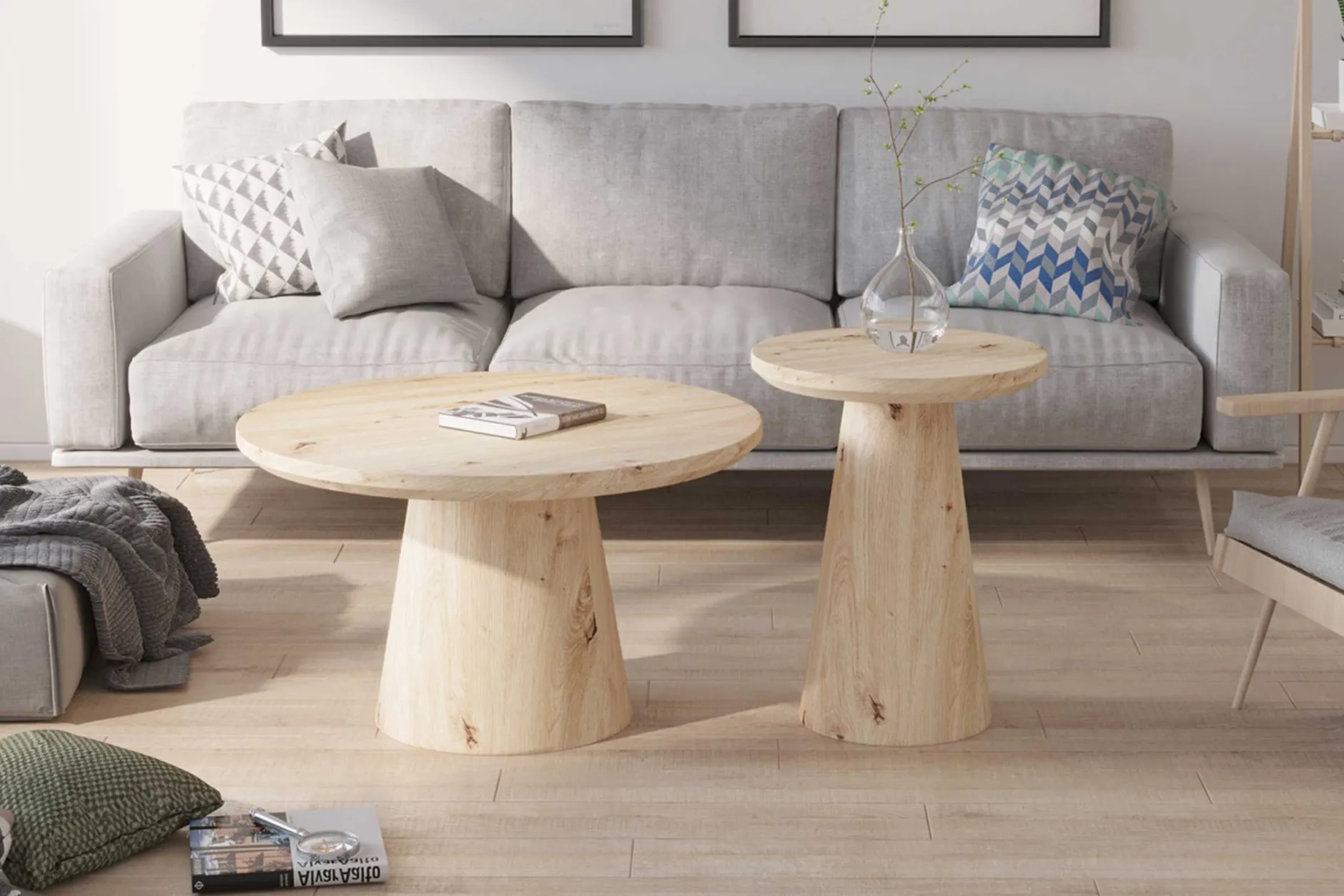 Beistelltisch Lukas | Ø45 x 55 cm | Old Oak Design