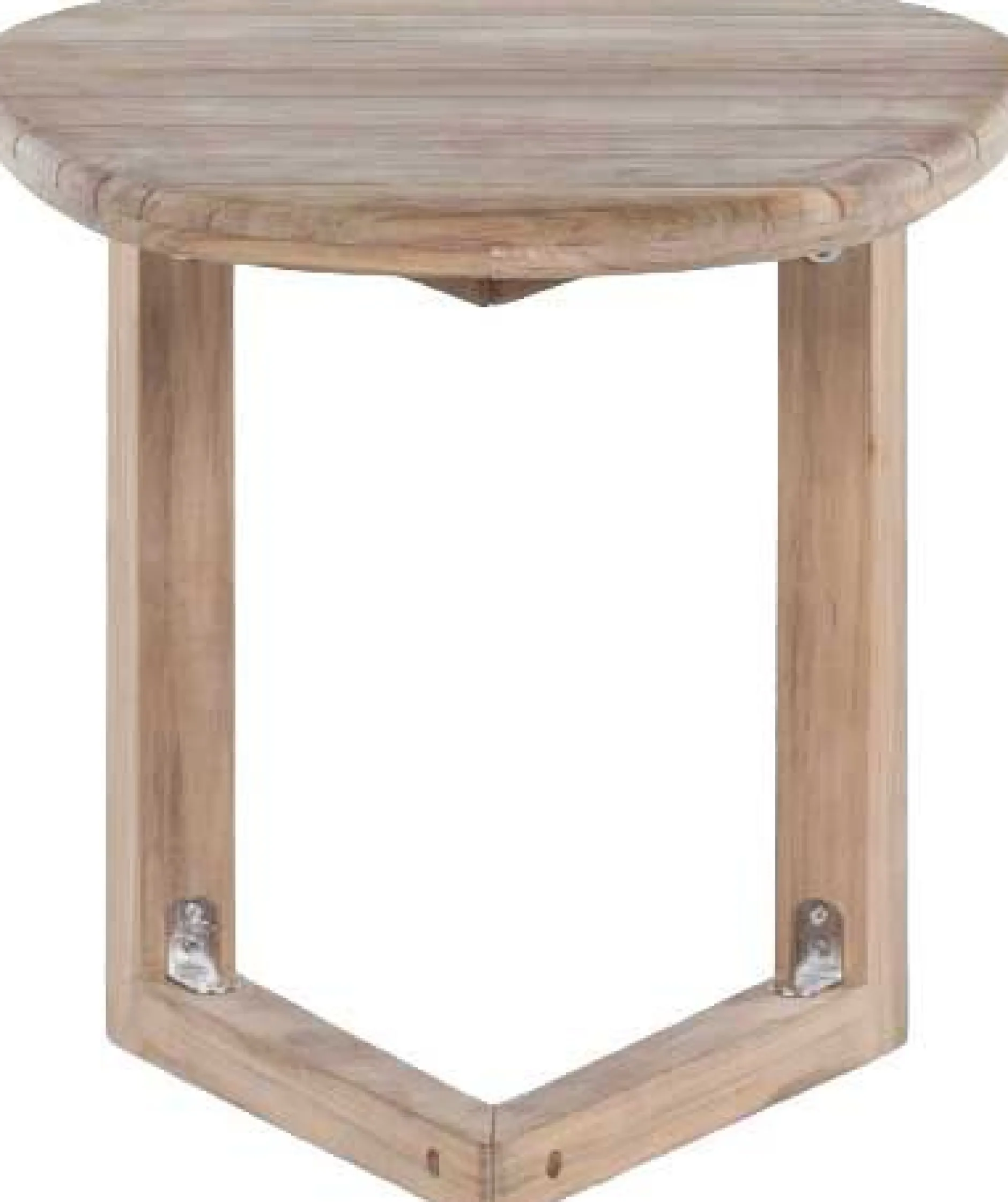 Beistelltisch Medina Gescova - Teakholz Ø70 x 50 cm Braun