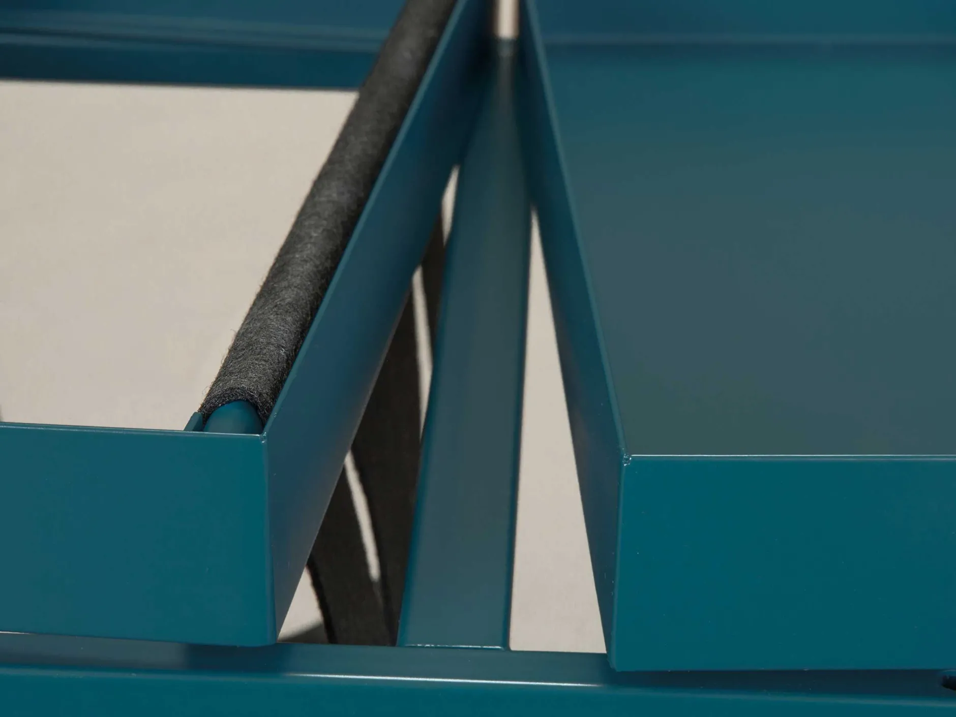 Beistelltisch Nubis 35x35 - blau/schwarz